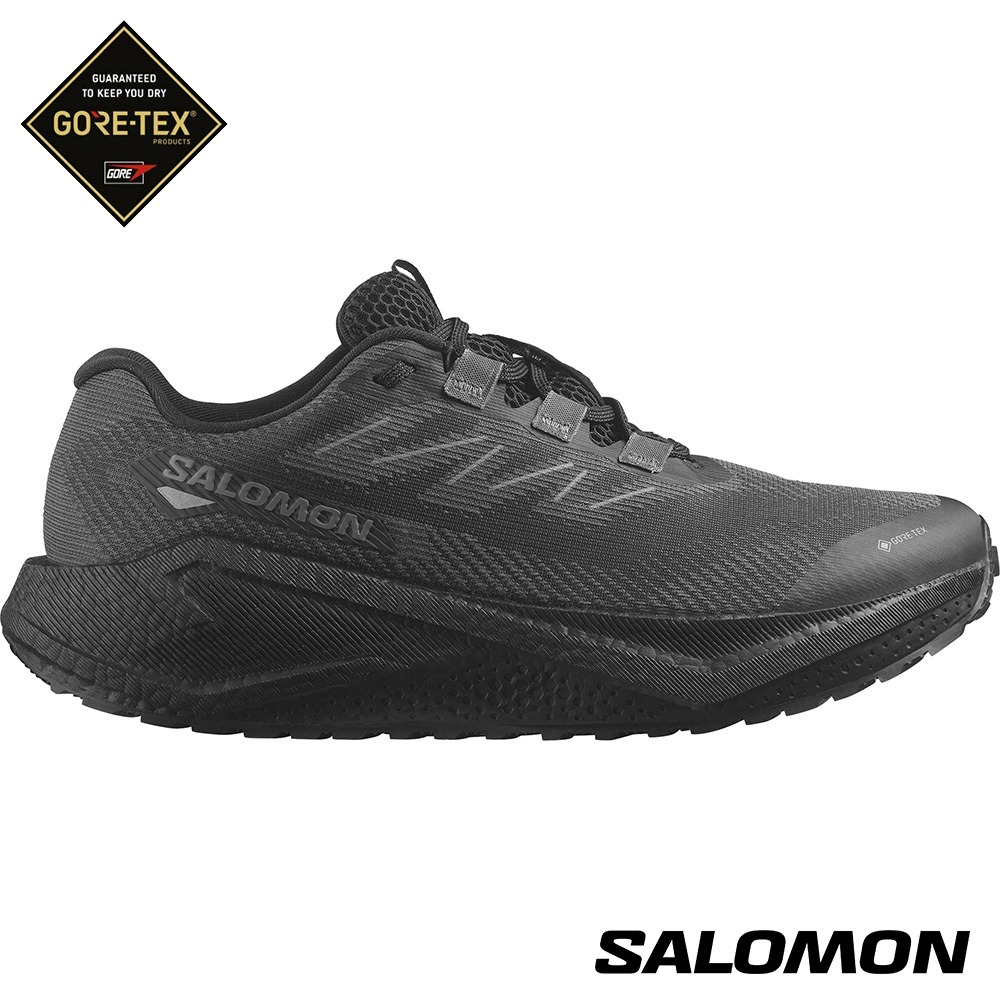 SALOMON 男 AERO BLAZE 3 GRVL GTX 全地形防水跑鞋 黑/灰/黑
