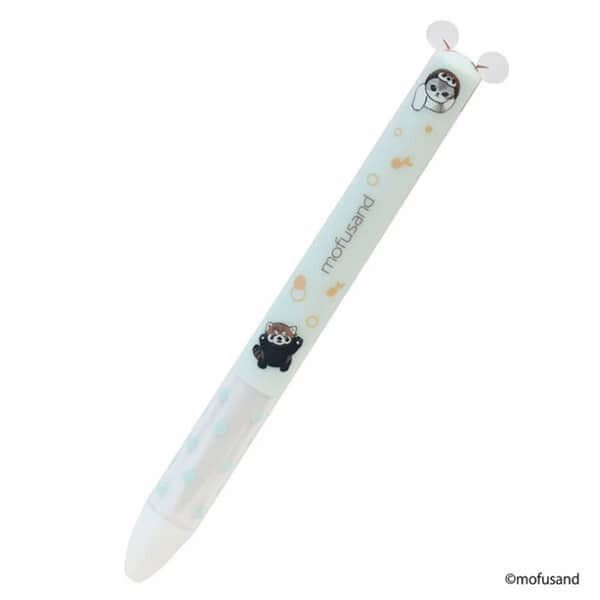 Mofusand 喜馬拉雅小熊貓款 雙色原子筆(黑/紅色)日本製(平行進口)