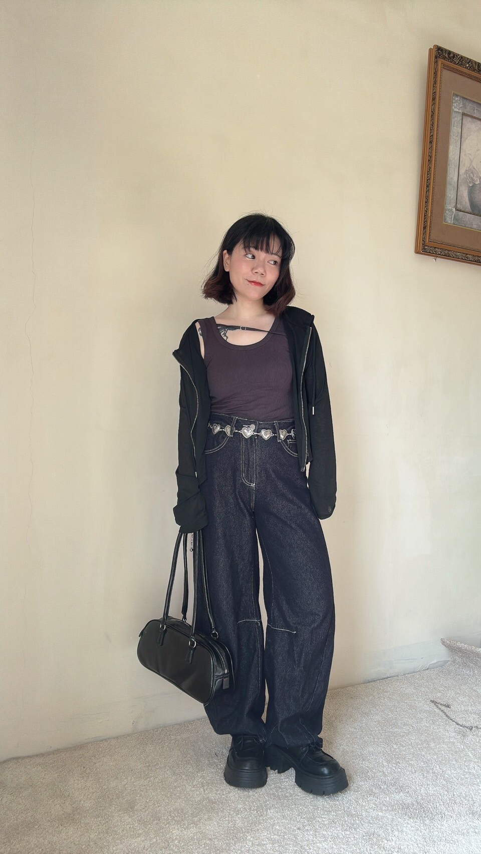 阿短自留款 ! 牛仔繭型褲