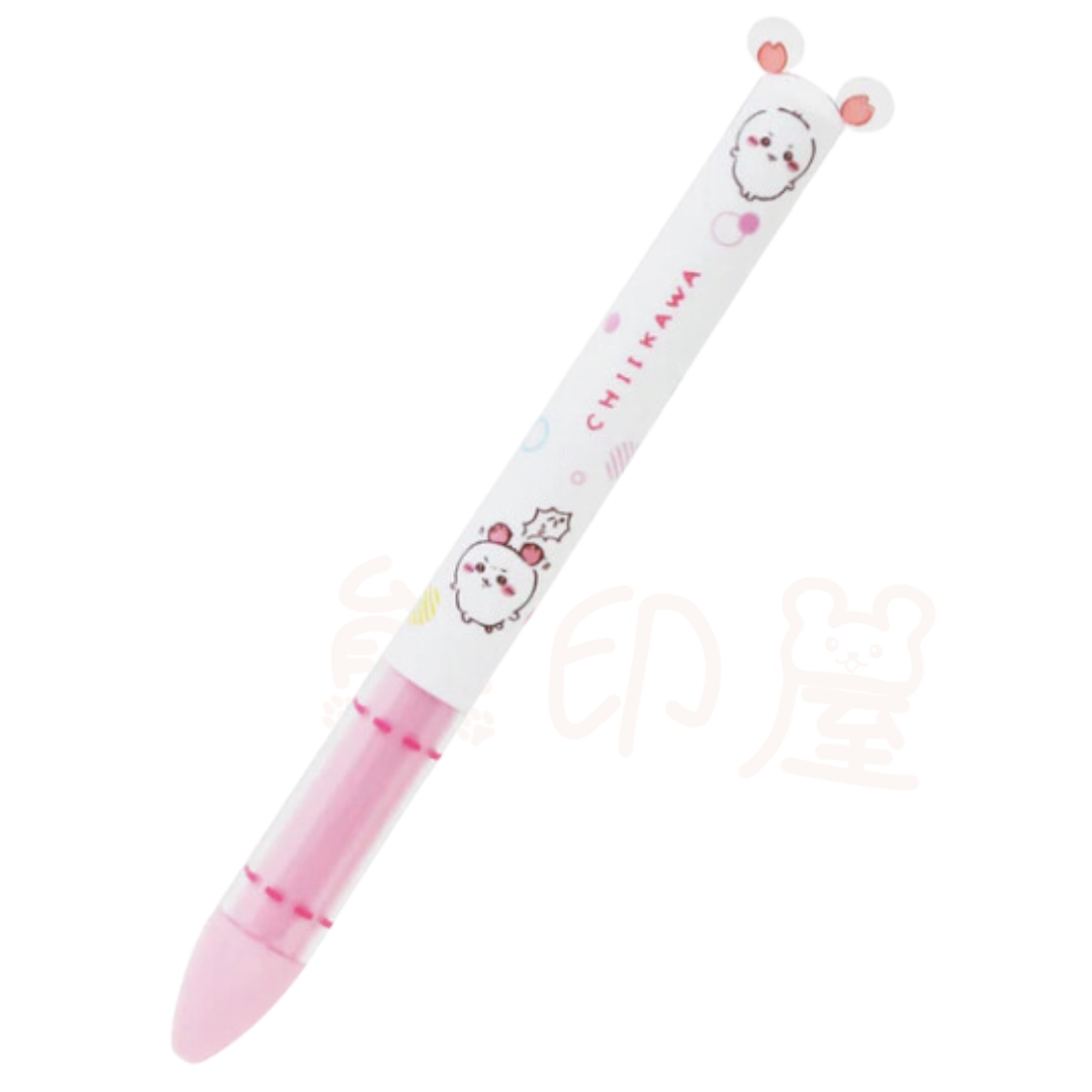 日本Chiikawa 吉伊卡哇雙色原子筆(黑/紅色)日本製(平行進口)