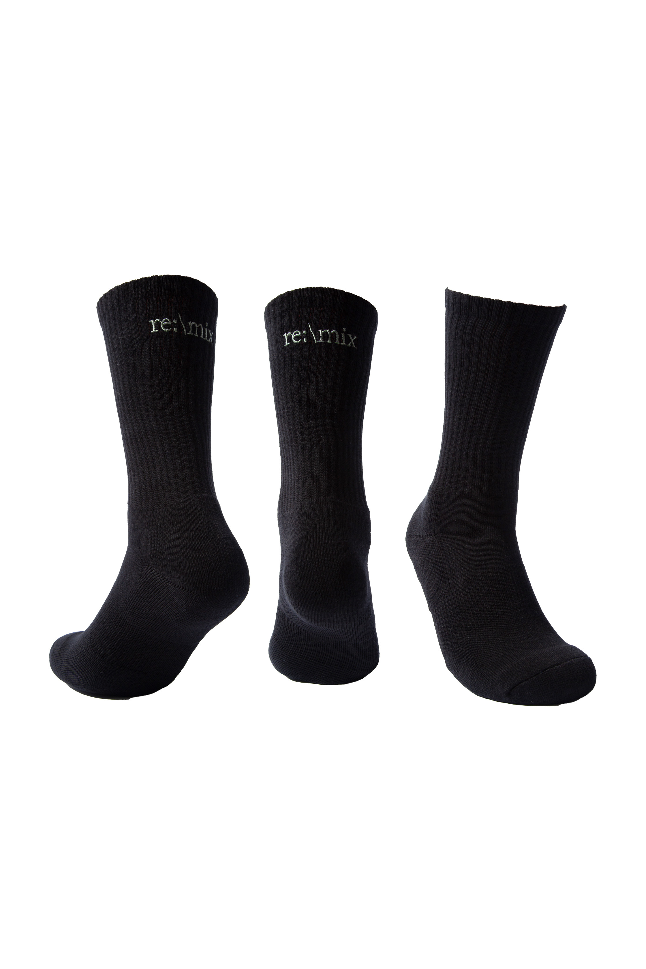 REMIX "The Cut Socks" (Black)