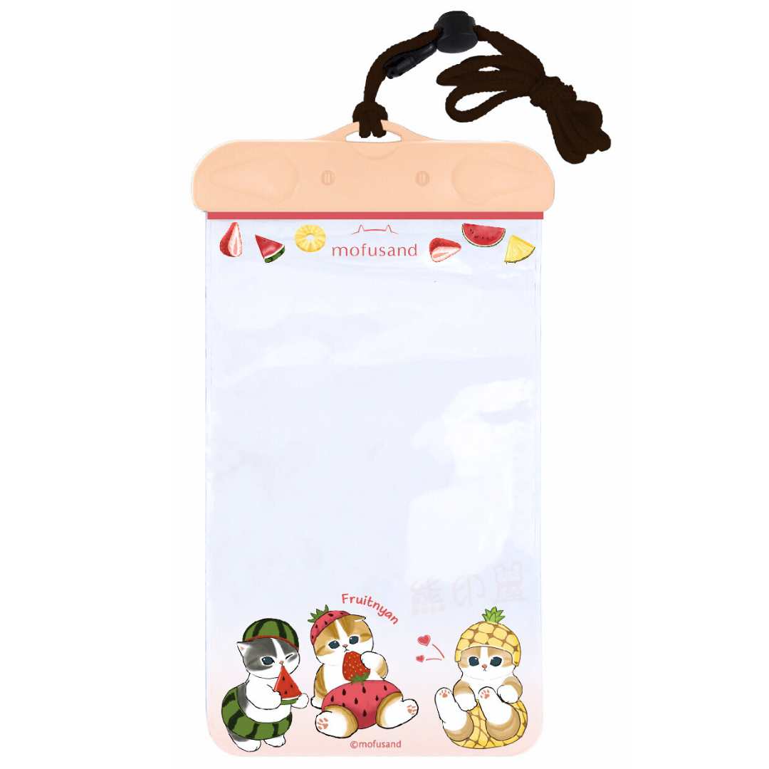 Mofusand水果貓游水沙灘手機防水袋  (平行進口)