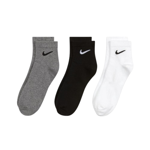 Nike Everyday Cushioned 灰黑白 三雙一組 短襪 SX7677-964