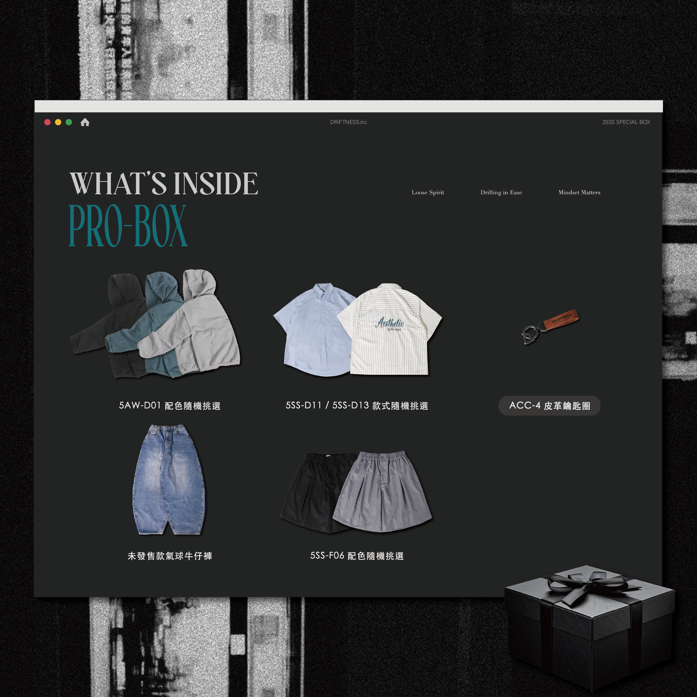DRiFTNESS 25SS SPECIAL PROJECT | PRO-BOX