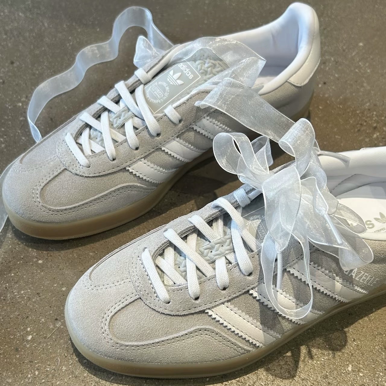 ADIDAS ORIGINALS GAZELLE 淺灰 麂皮 復古 焦糖底 JQ7008