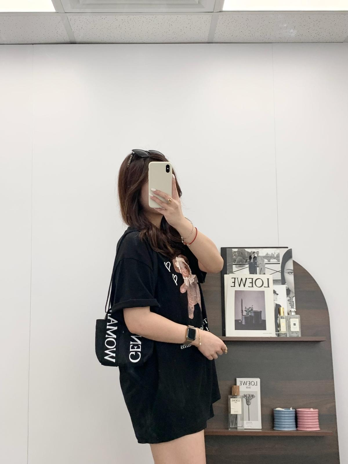 Gentle Woman Logo Strap Micro Tote Bag(Black)