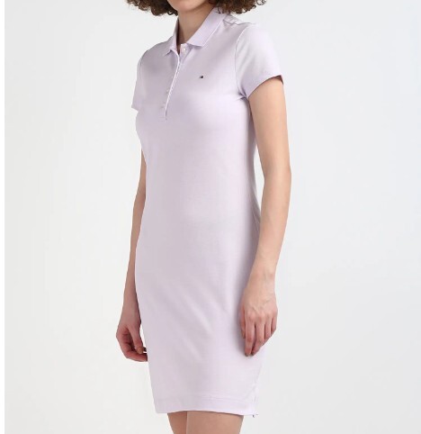 [S] TOMMY HILFIGER SLIM FIT POLO DRESS,PURPLE, 76J4866-540 (STH718)