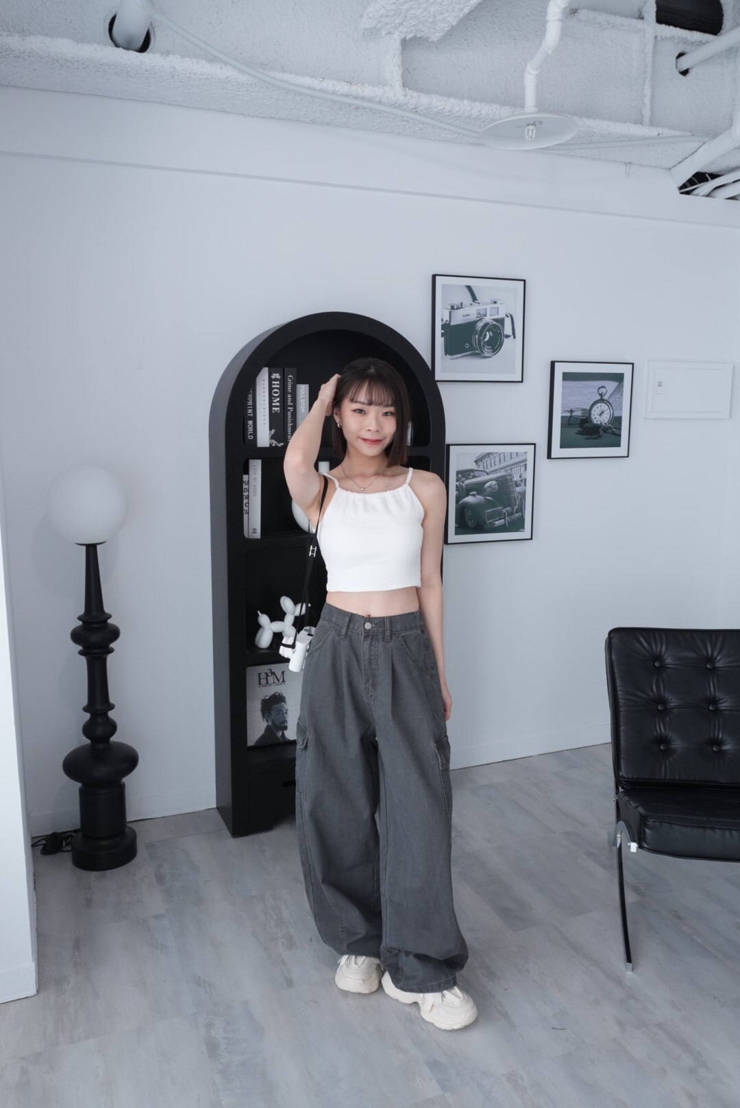 6708工裝繭型寬褲