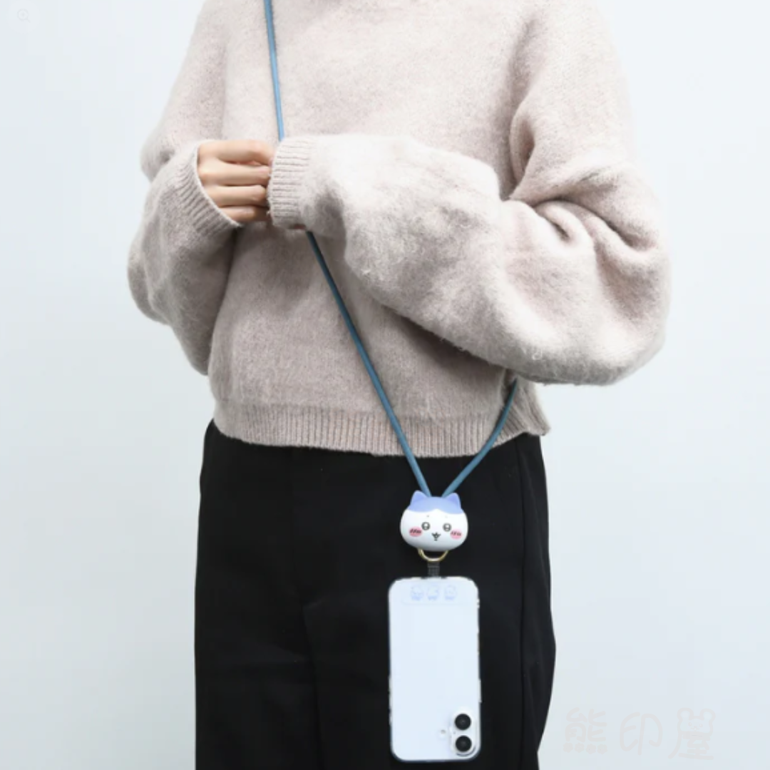 Chiikawa 立體柔軟小八貓MultiRing手機肩帶/手機掛帶(平行進口)