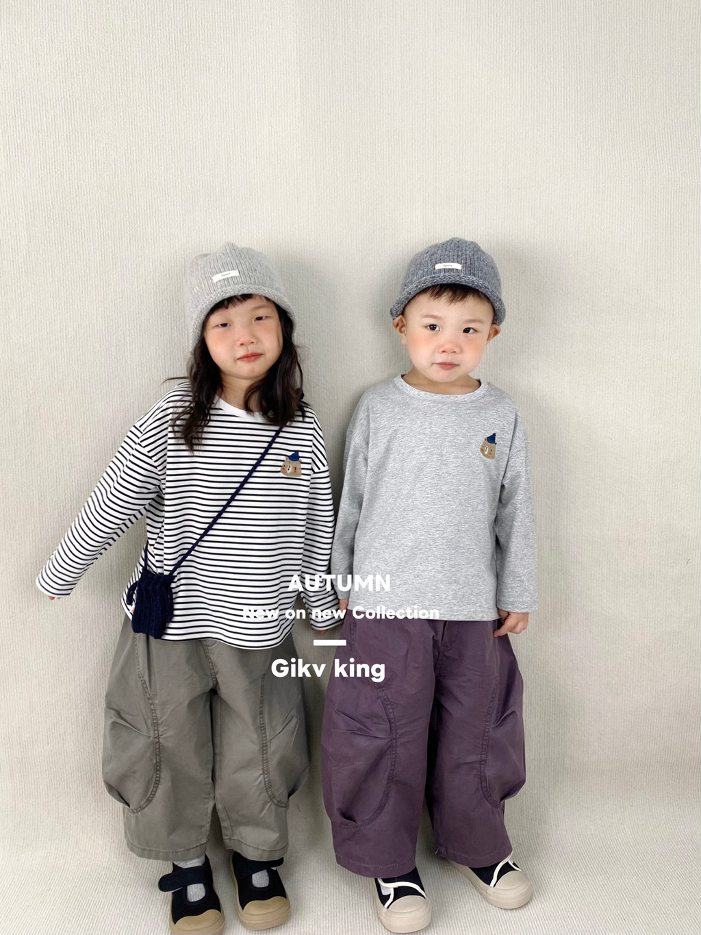 純棉日系氛圍感工裝褲