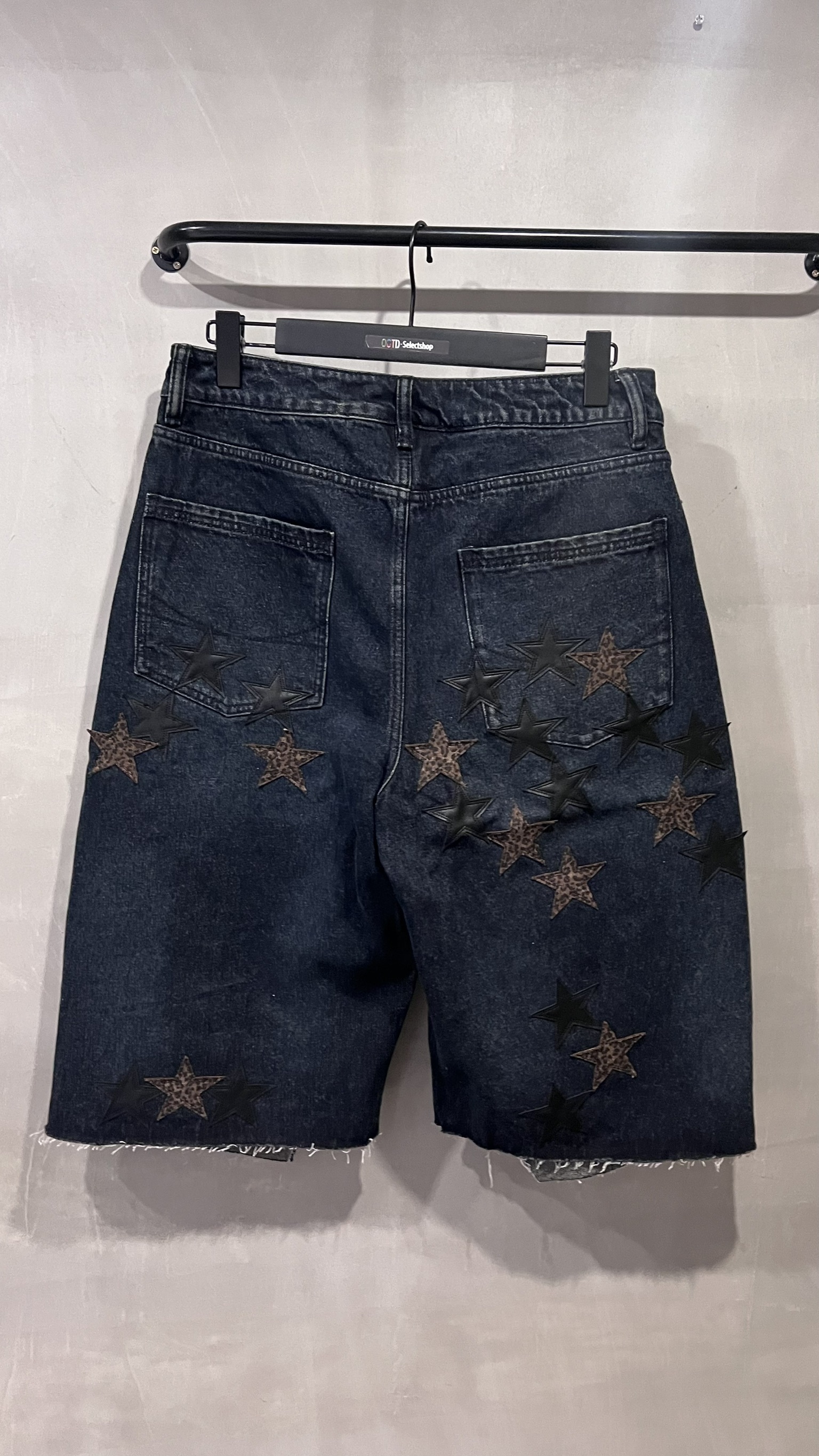 Be a devil 貼皮不修邊七分褲