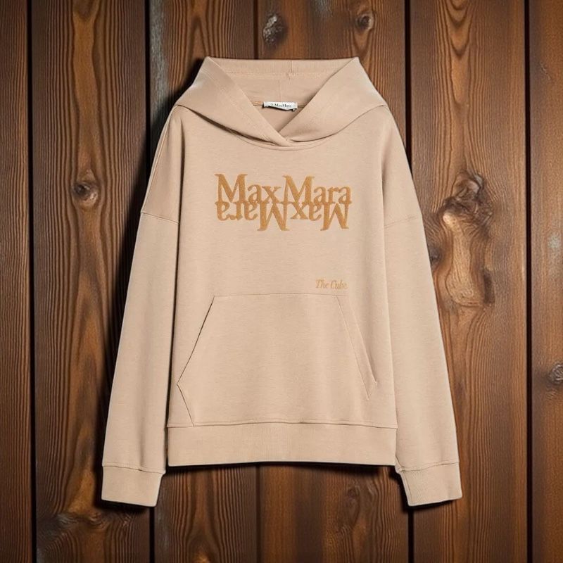 MAXMARA 植絨倒置LOGO衛衣