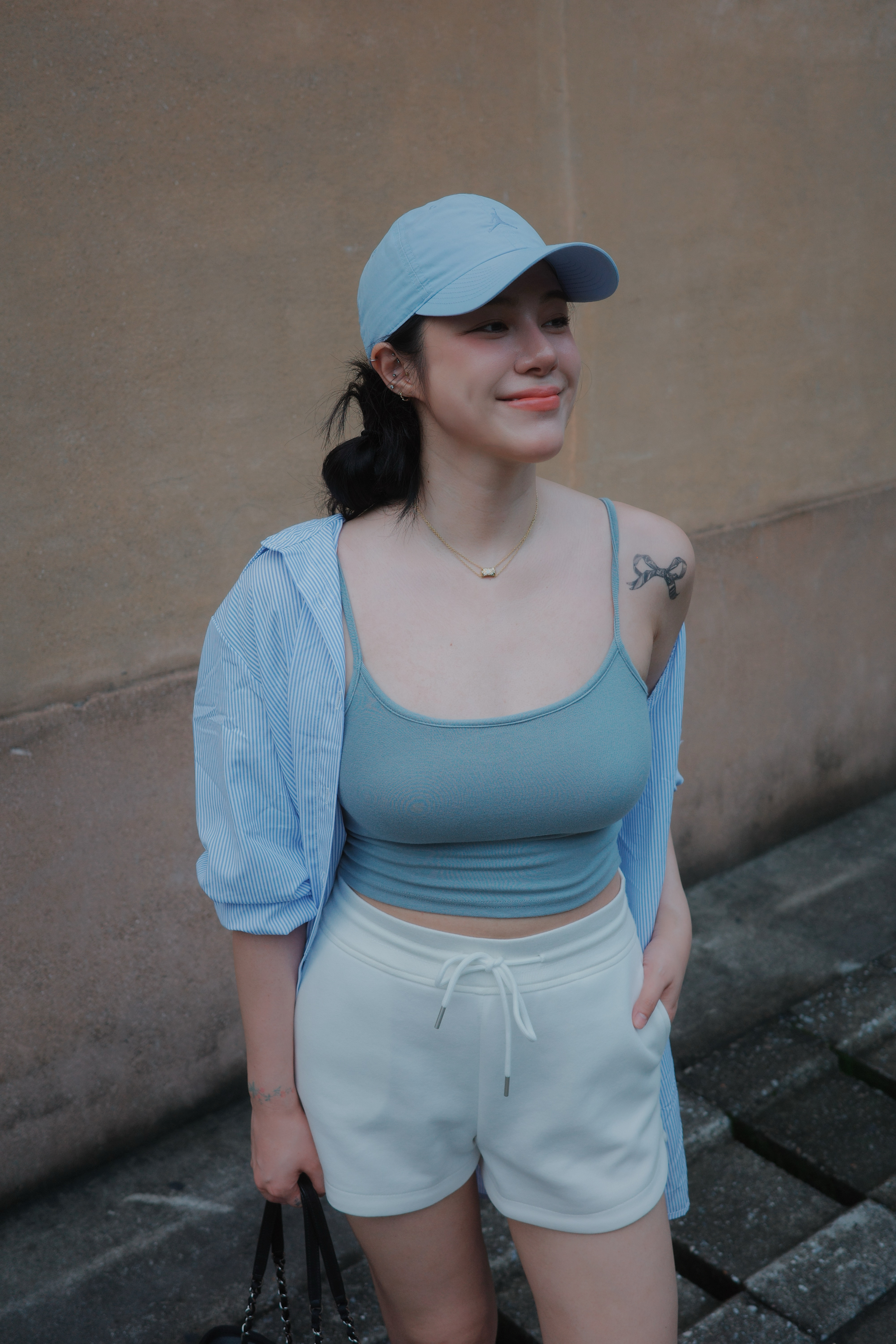 （現貨）泰拉團購限定細肩短版Bratop T06-淺藍