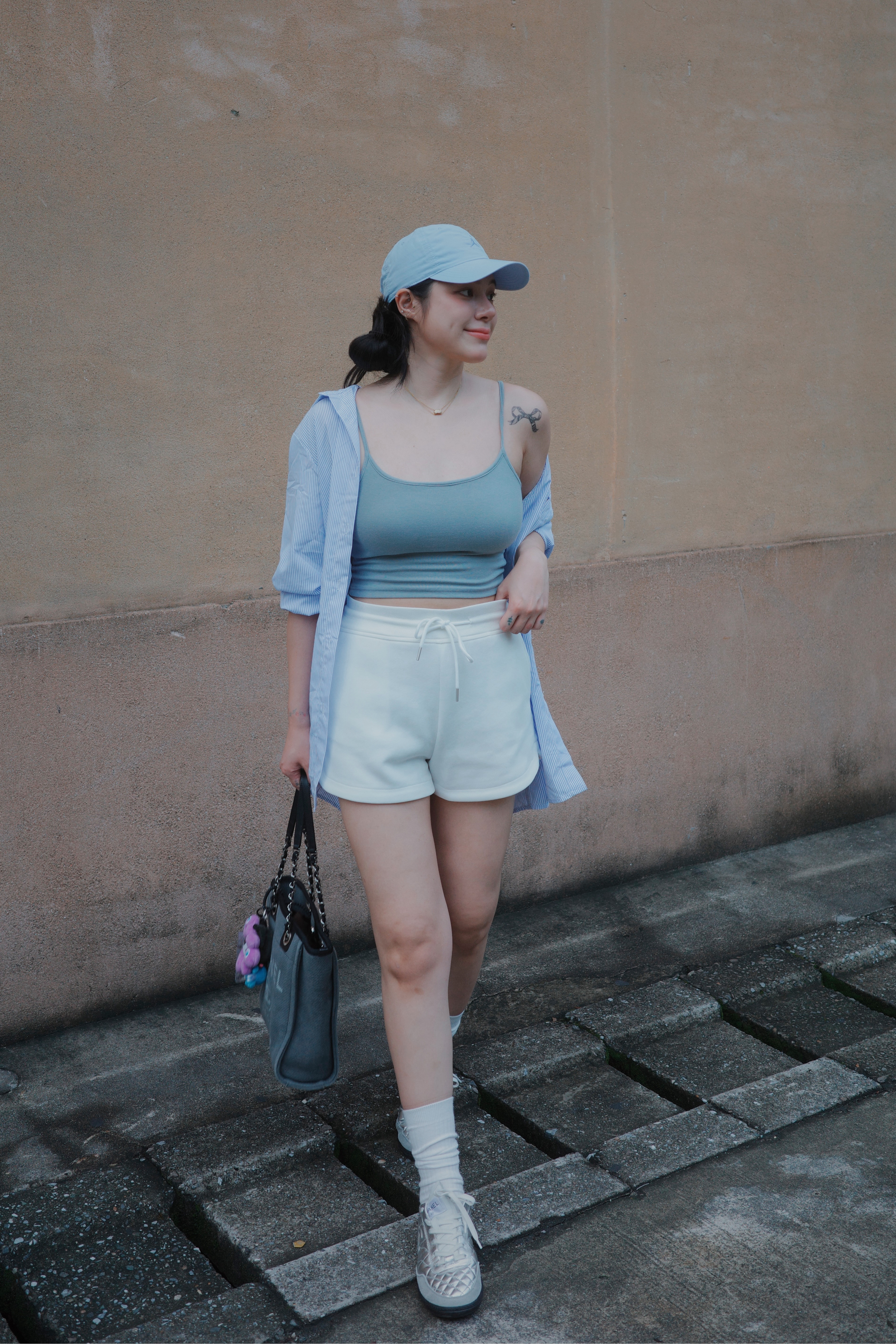 （現貨）泰拉團購限定細肩短版Bratop T06-淺藍