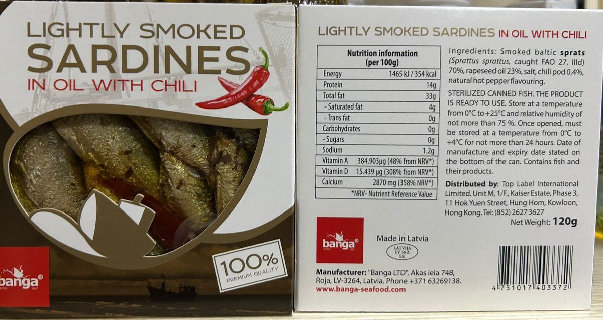 BANGA 煙燻油浸沙甸魚 - 辣味
