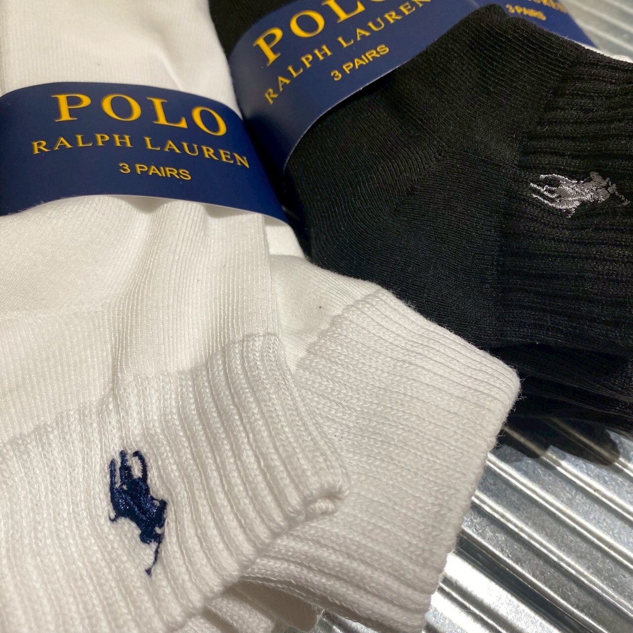 Polo Ralph Lauren RL 刺繡小馬Logo短襪 三入組