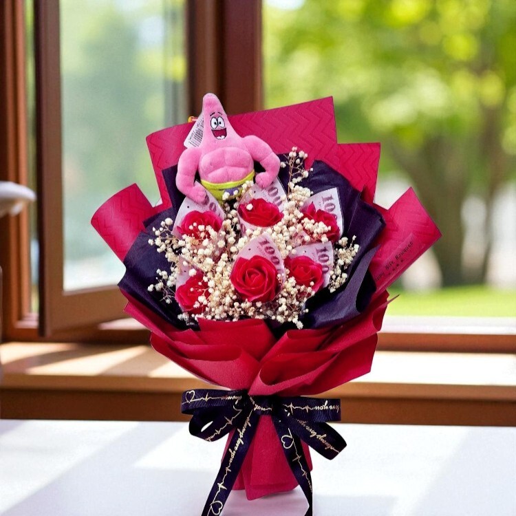 派大星鈔票花束