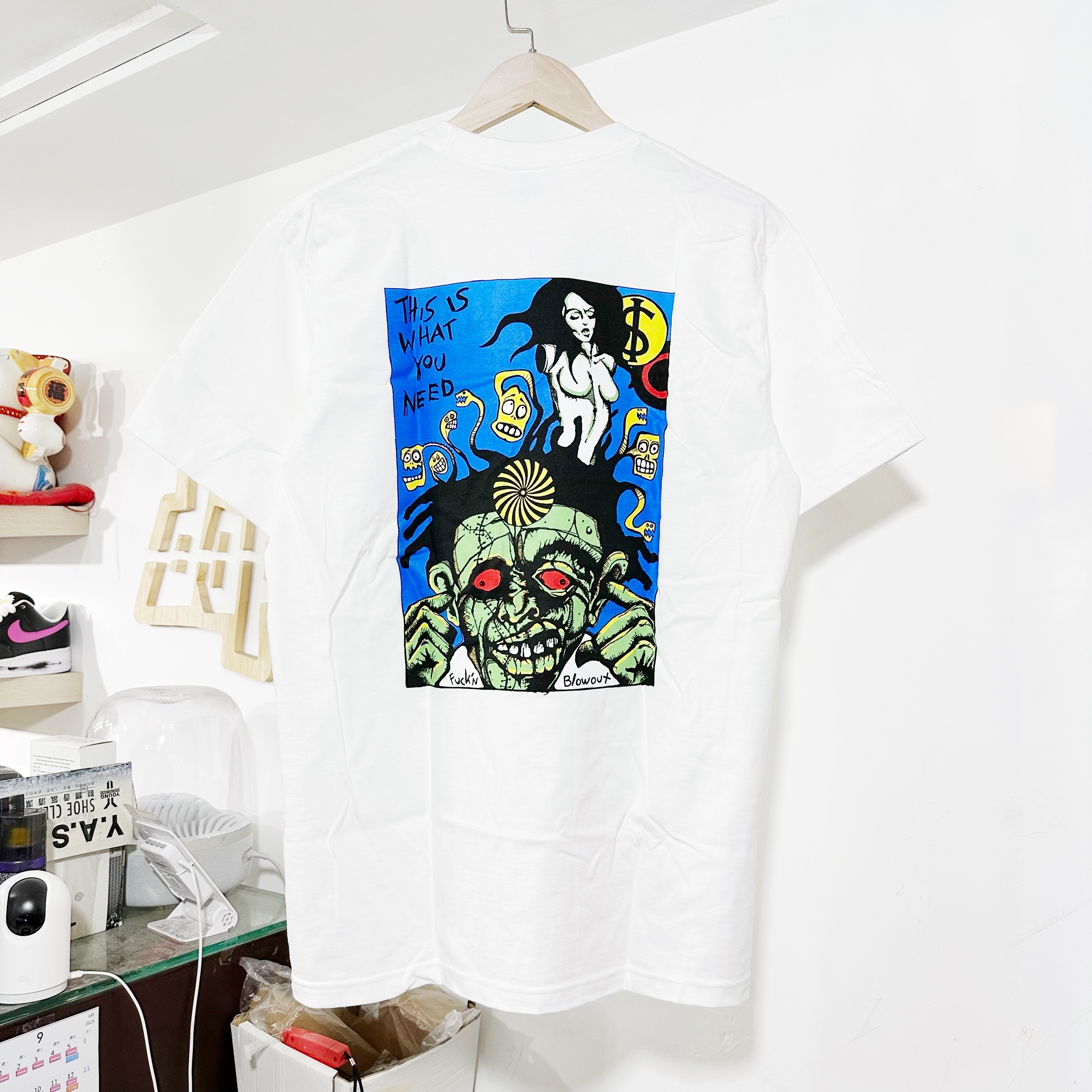 Supreme FW25 Fuckin Blowout Tee Black  White