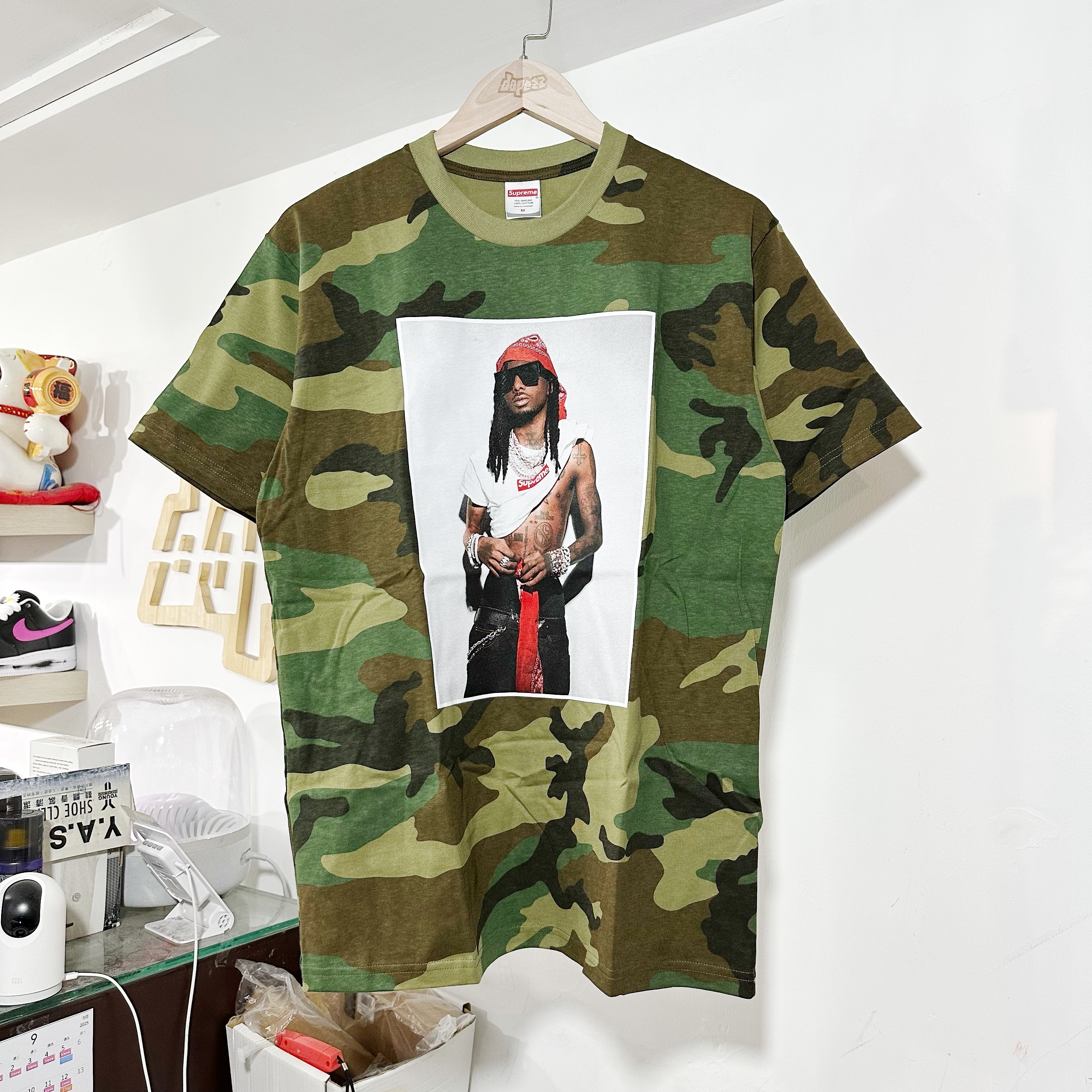 Supreme Playboi Carti Tee Woodland Camo