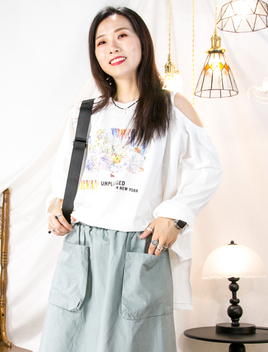 袋口位拉鏈 束帶．真皮 拼 尼龍料 兩用袋 (SHOULDER BAG /背囊)