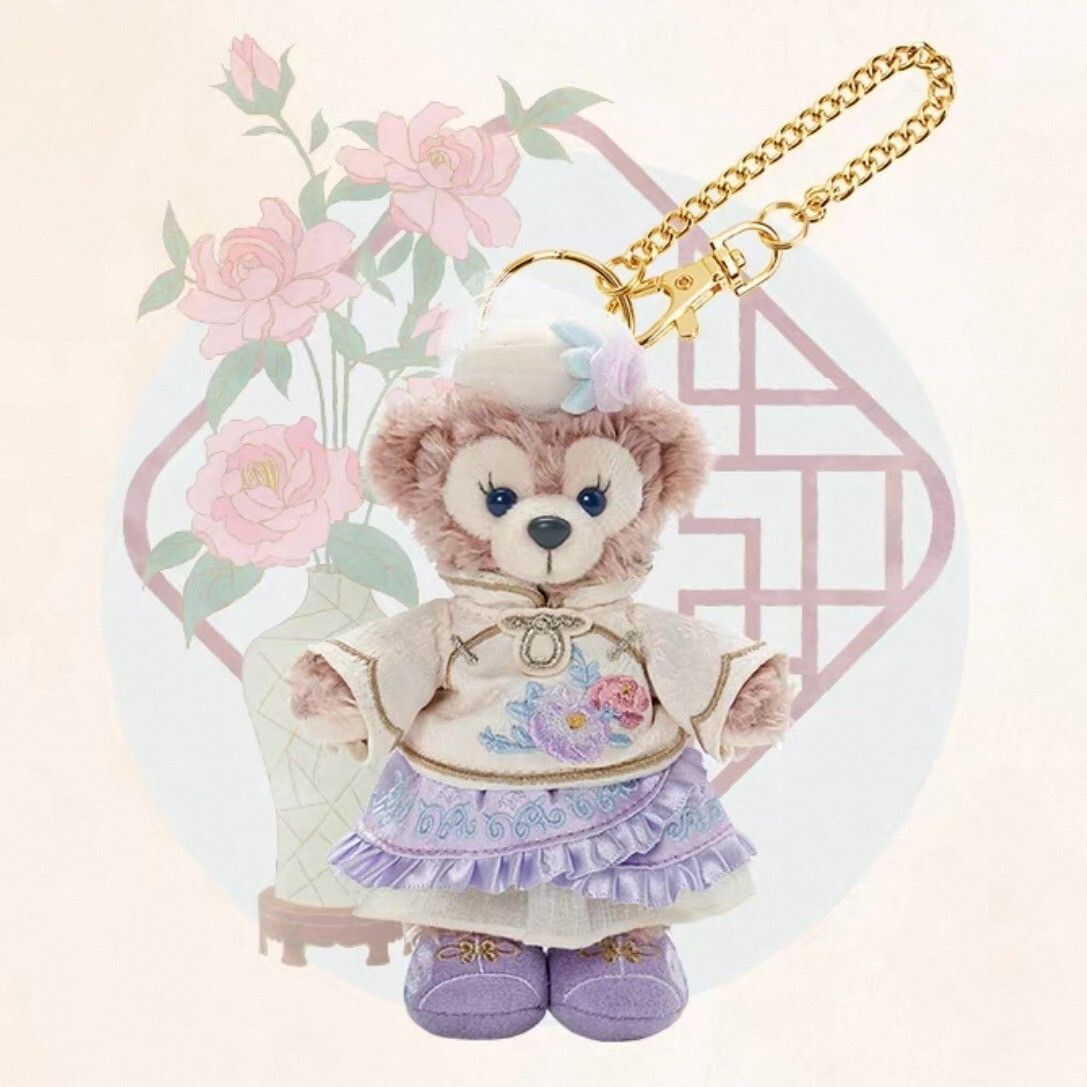 達菲和朋友們 花間綺夢系列 雪莉玫 ShellieMay 鑰匙圈 吊飾 -上海迪士尼樂園