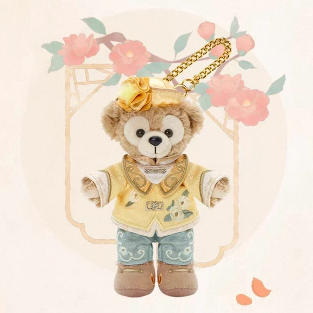 達菲和朋友們 花間綺夢系列 達菲 Duffy 鑰匙圈 吊飾 -上海迪士尼樂園