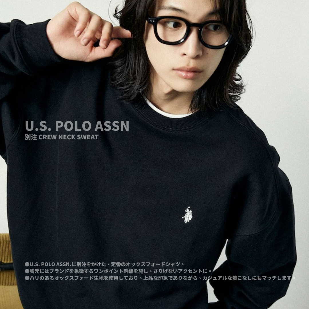 "代購" U.S. POLO ASSN. 25AW 圓領大學踢
