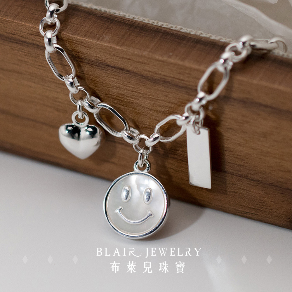 純銀手鍊925 微笑BJSV5481