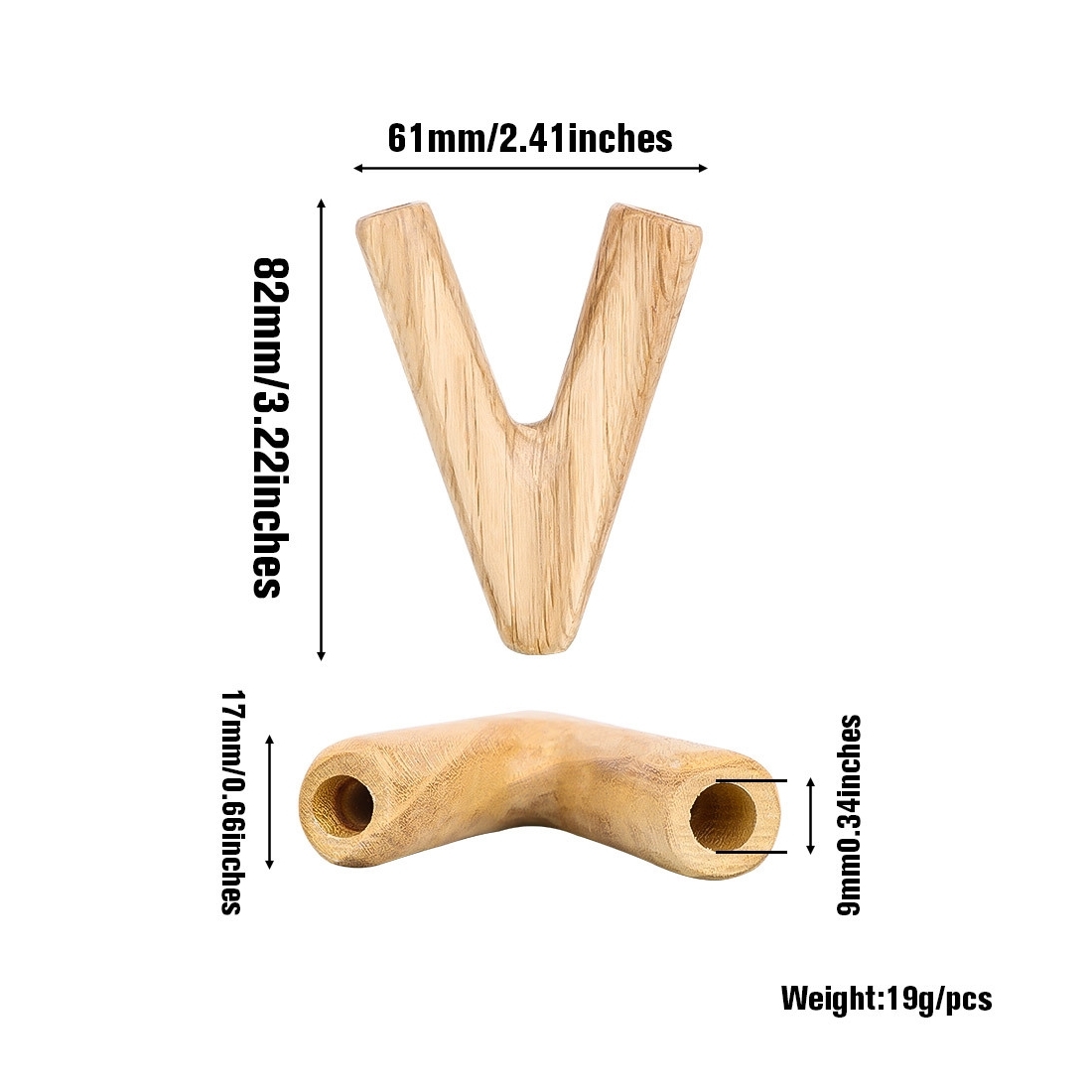 【飛航模式】輕巧便攜、Ｖ型雙槽造型、木質竹子煙斗