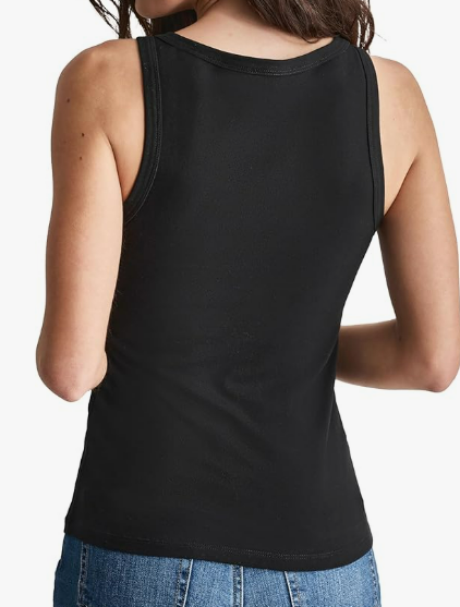 [S] DKNY RHINESTONE STUD TANK,BLACK/BLACK, DJ4T1197-BLK (SD1026)