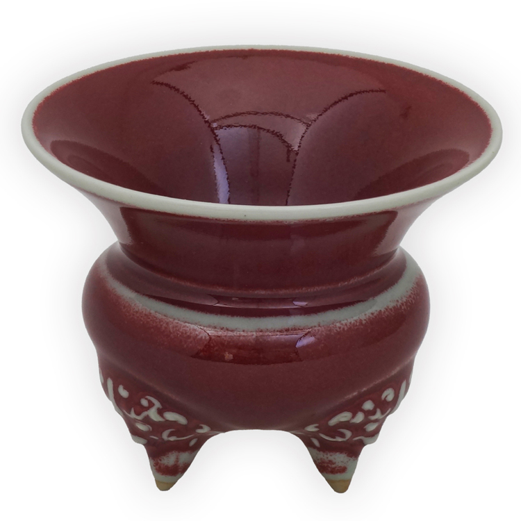 鹿港窯禮品館│茶道-創意茶杯-樽龍杯-汝窯-銅紅-鈞窯