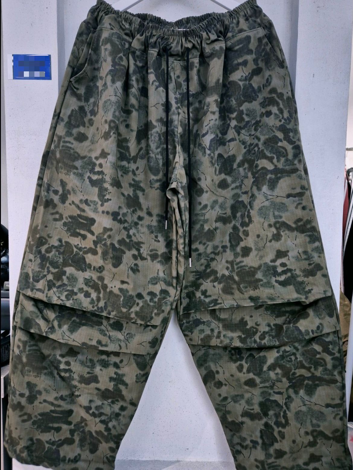 混色可束腳鬆身褲 P3172