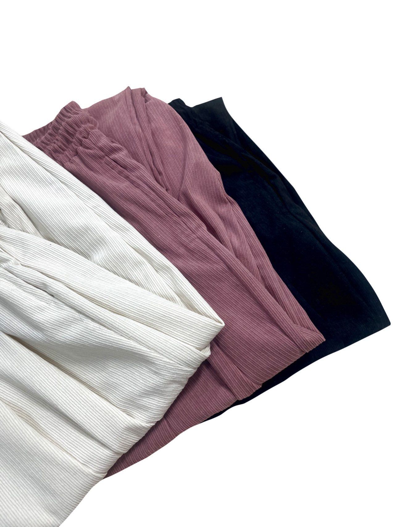 淨色薄燈心絨鬆身褲 P3175