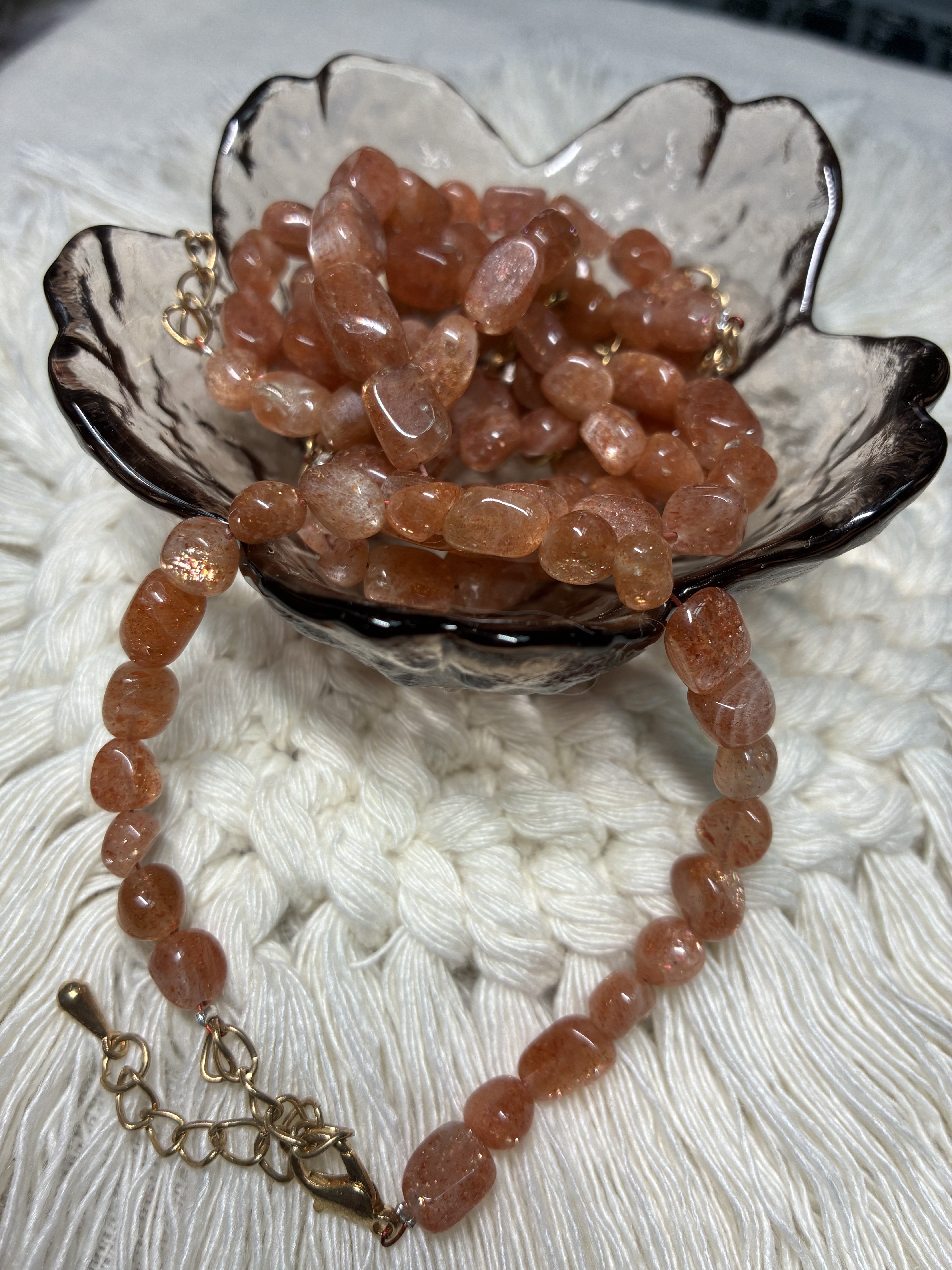 金太陽石方糖手鍊1mm+-