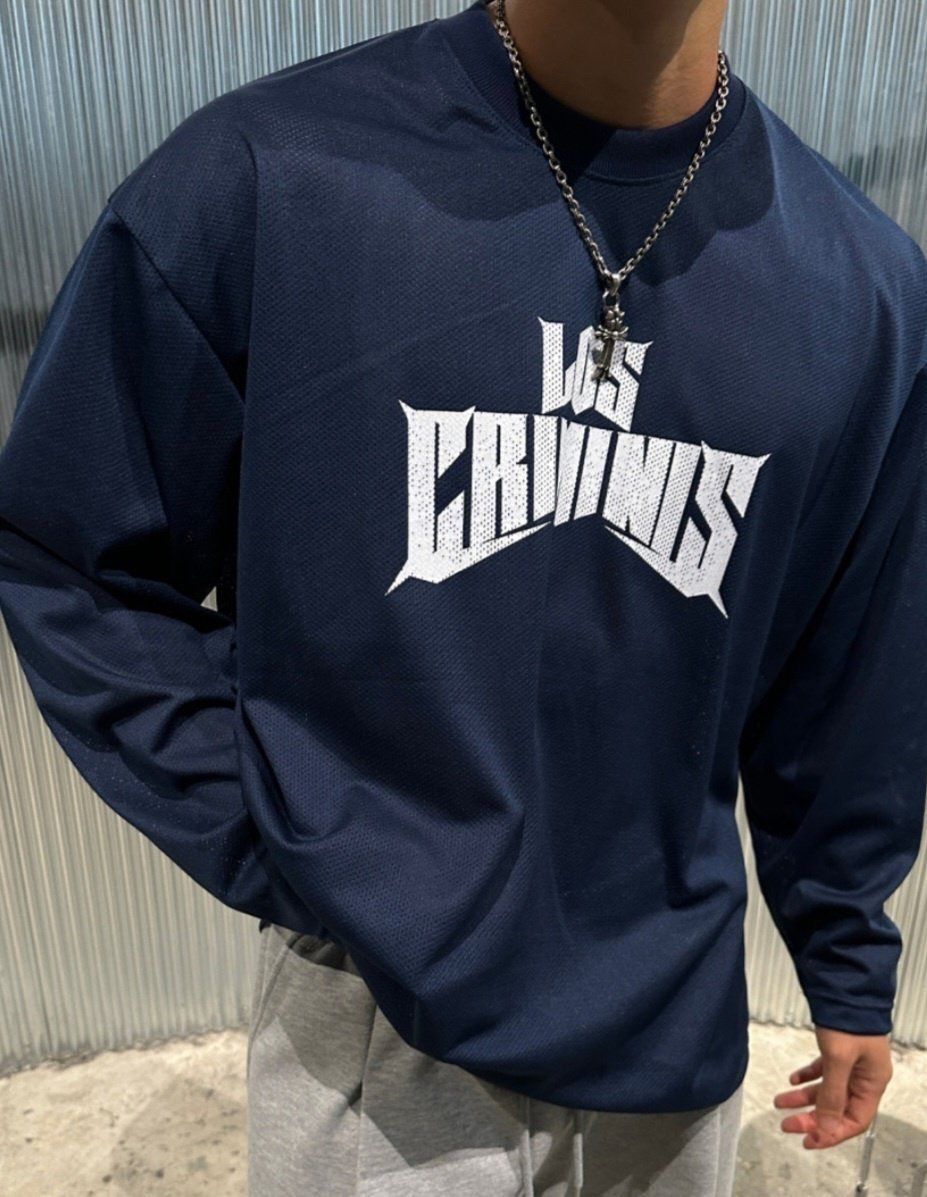 數字網紋長袖衫 HD-002T