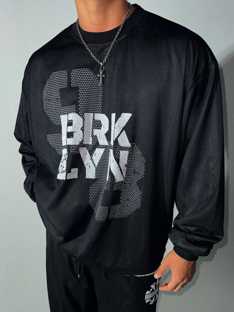 英文字長袖衫 HD-007T