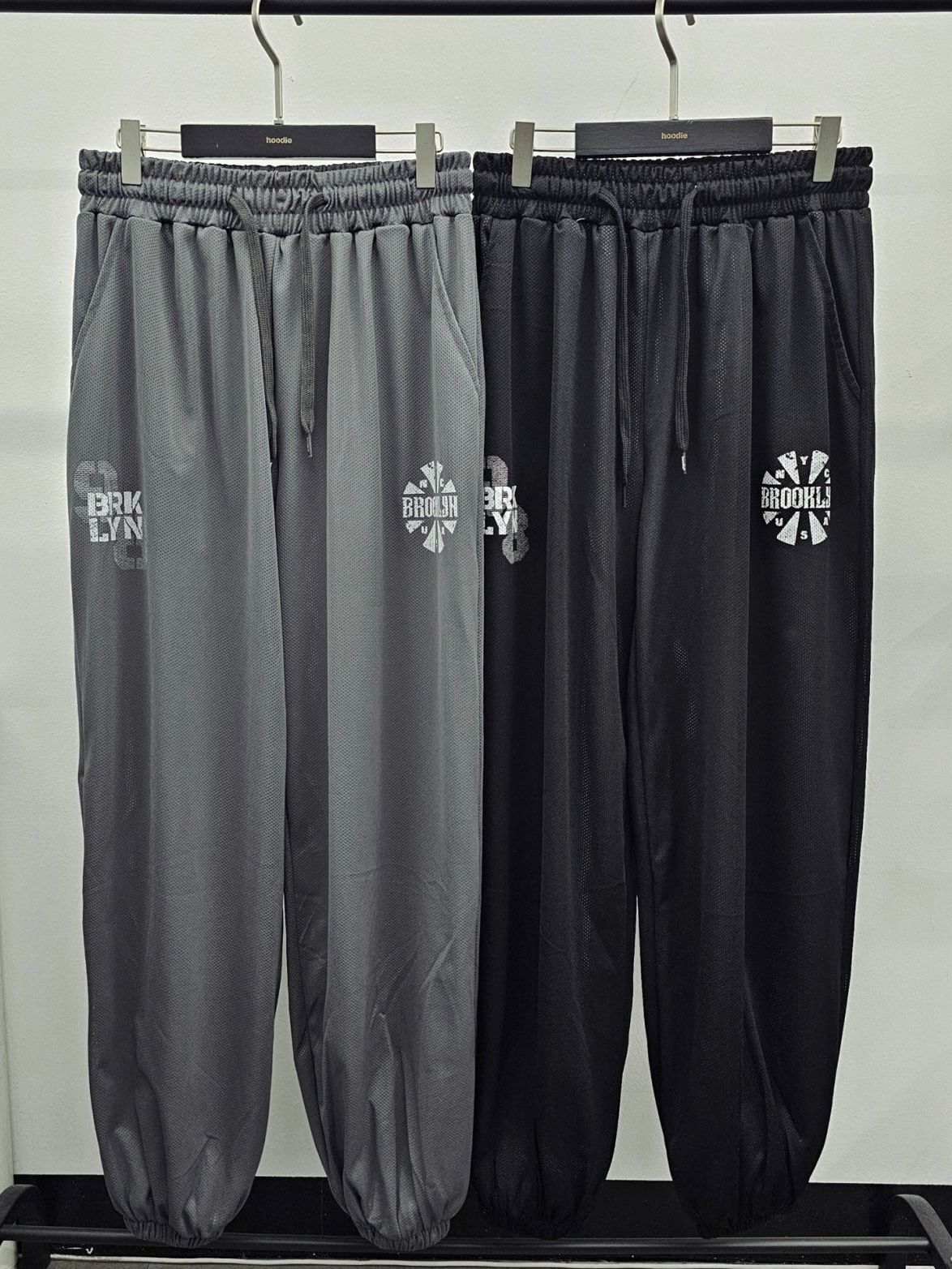 英文字束腳運動褲 HD-008P