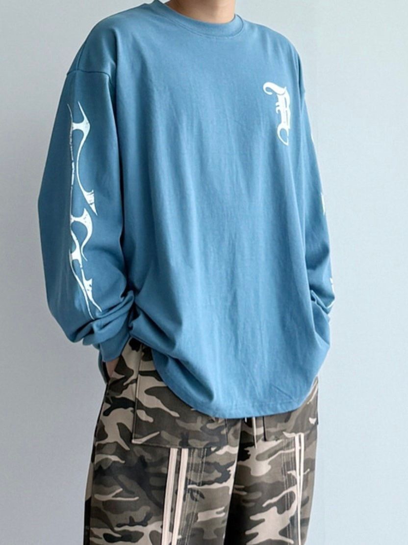 英文字長袖衫 HD-010T