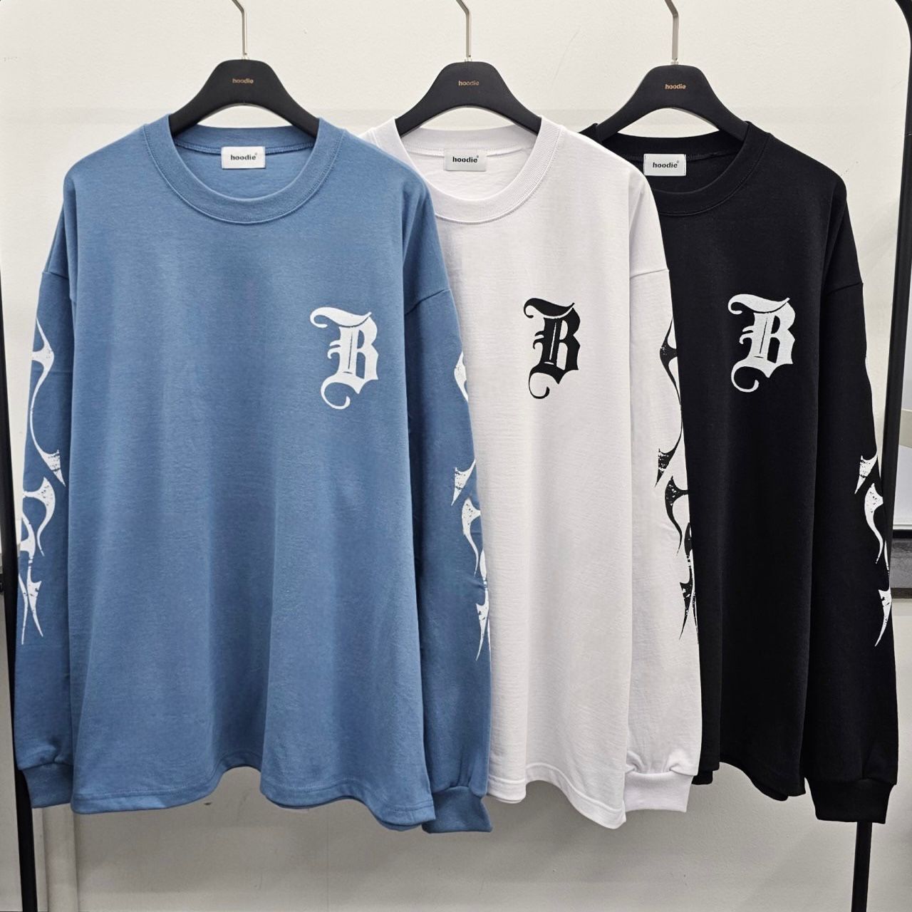 英文字長袖衫 HD-010T