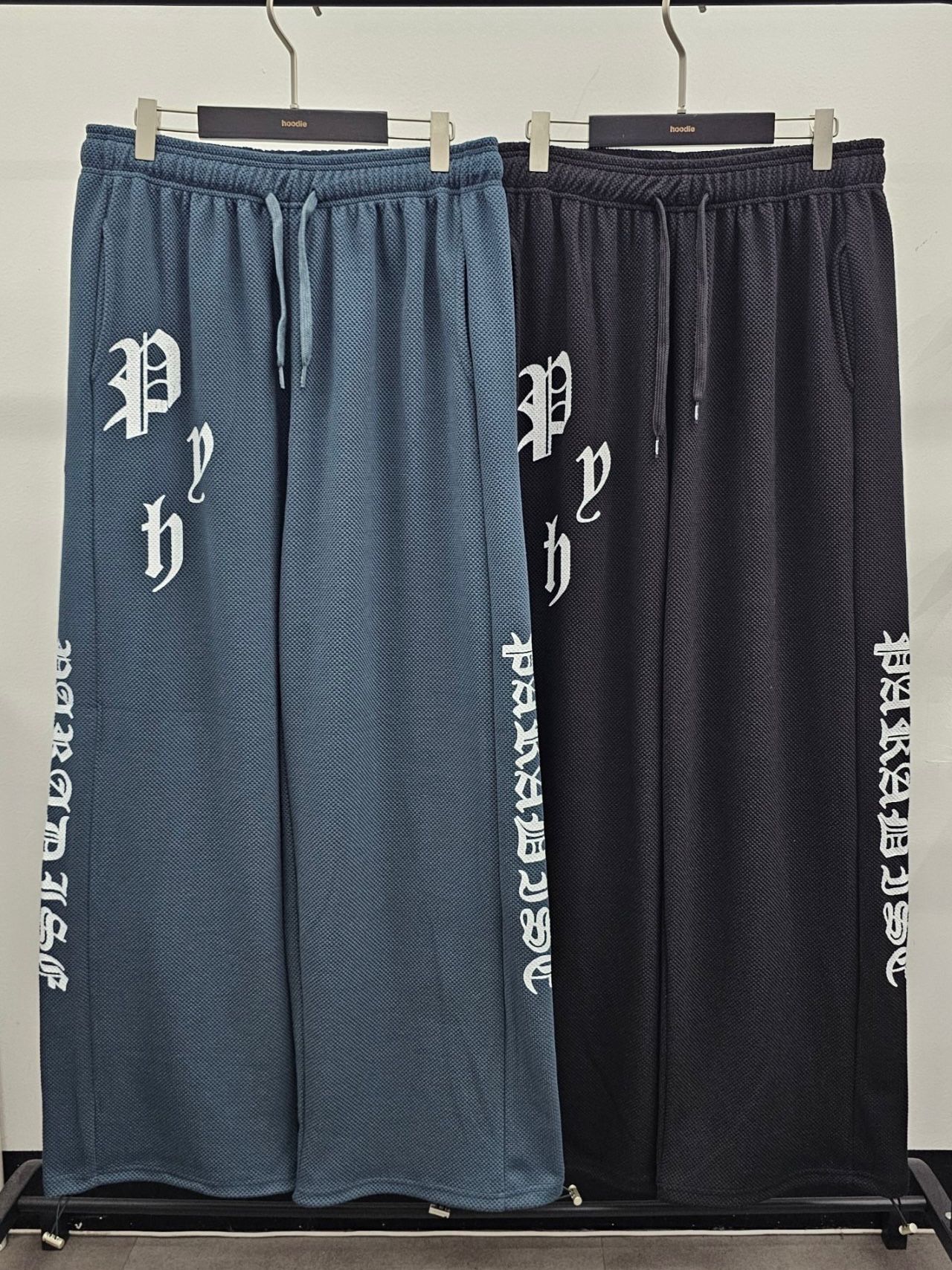 英文字可束腳運動褲 HD-016P