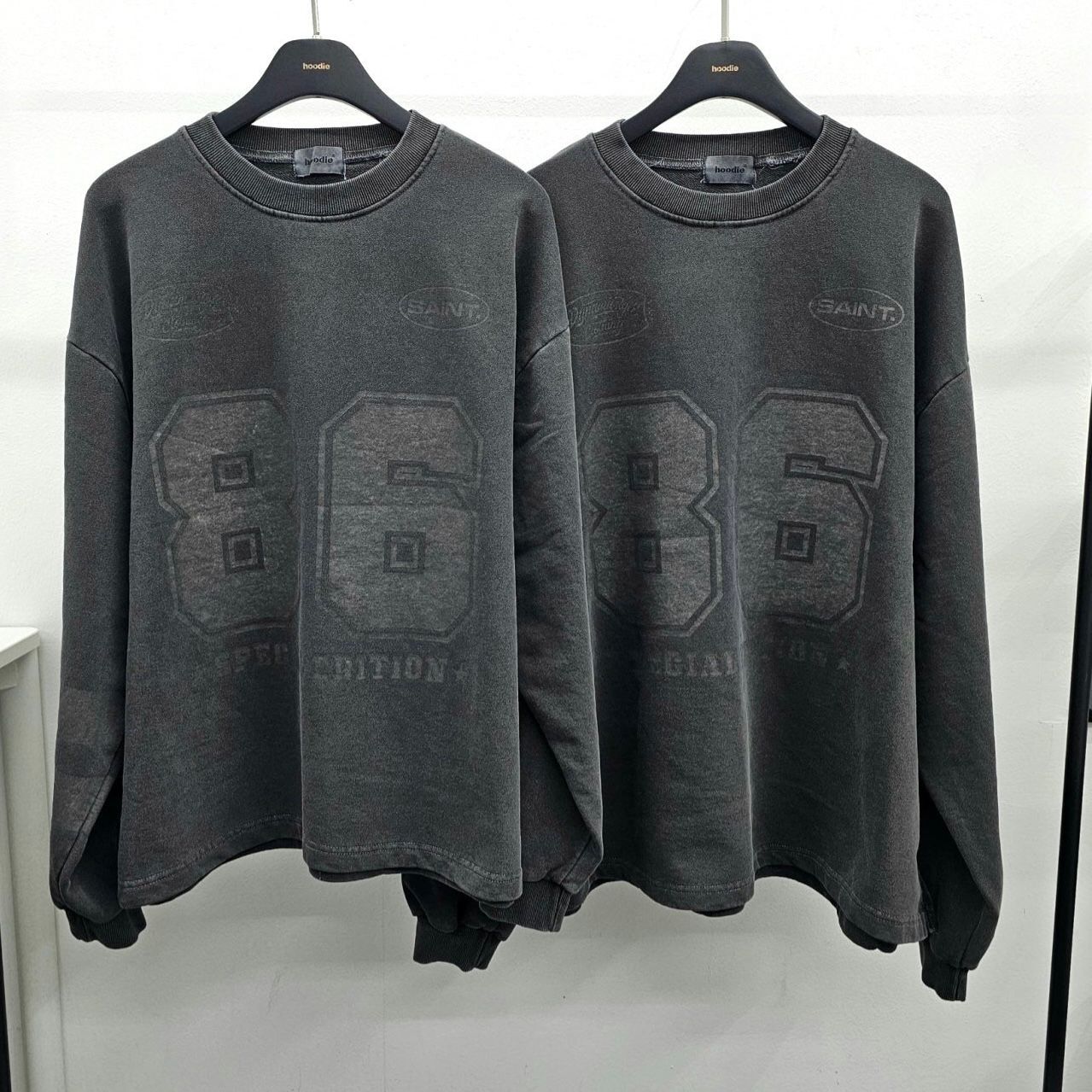 洗水數字長袖衫 HD-018T