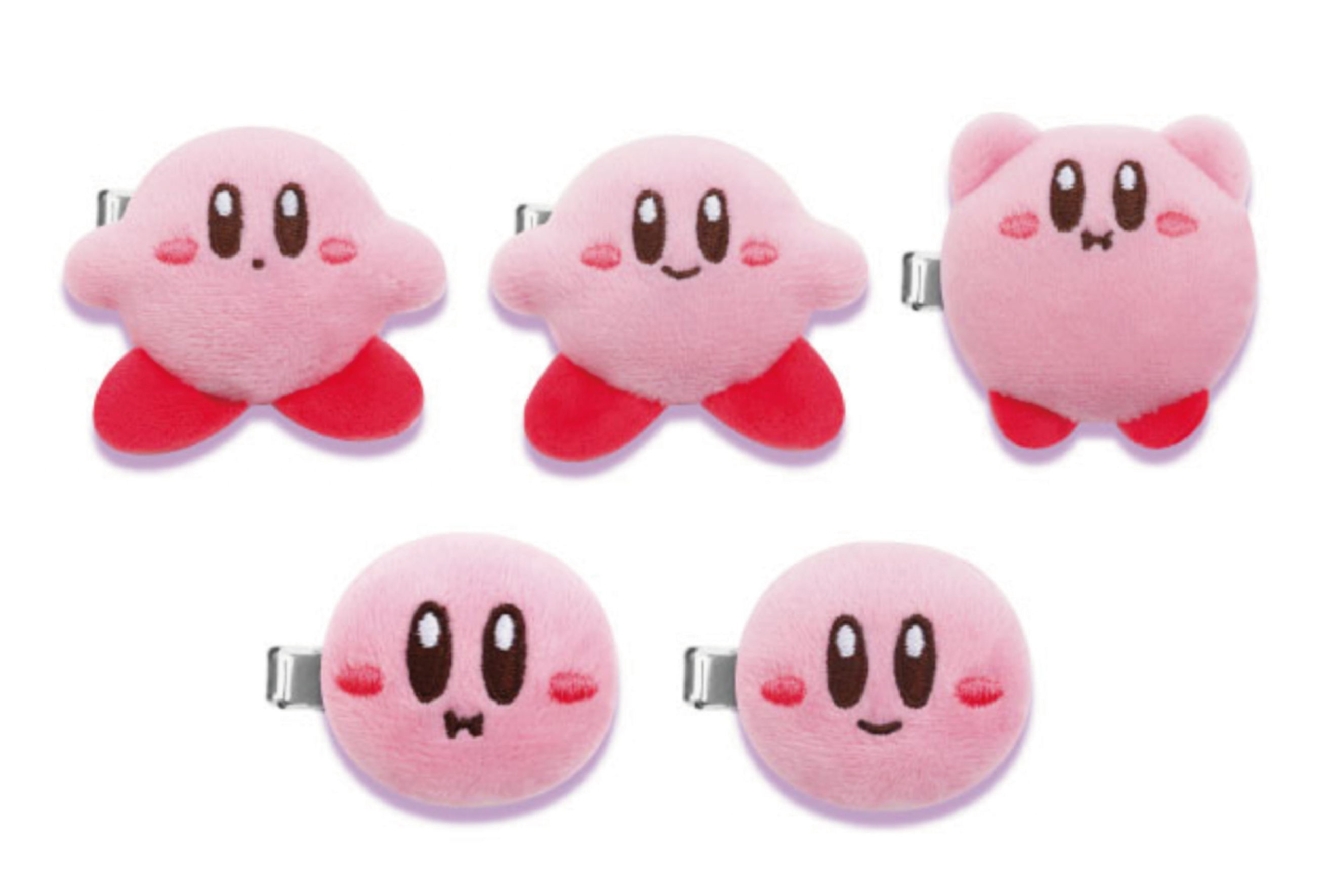 星之卡比毛絨造型髮夾