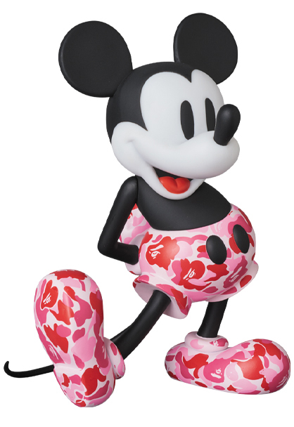 MEDICOM VCD BAPE MICKEY MOUSE PINK VER.