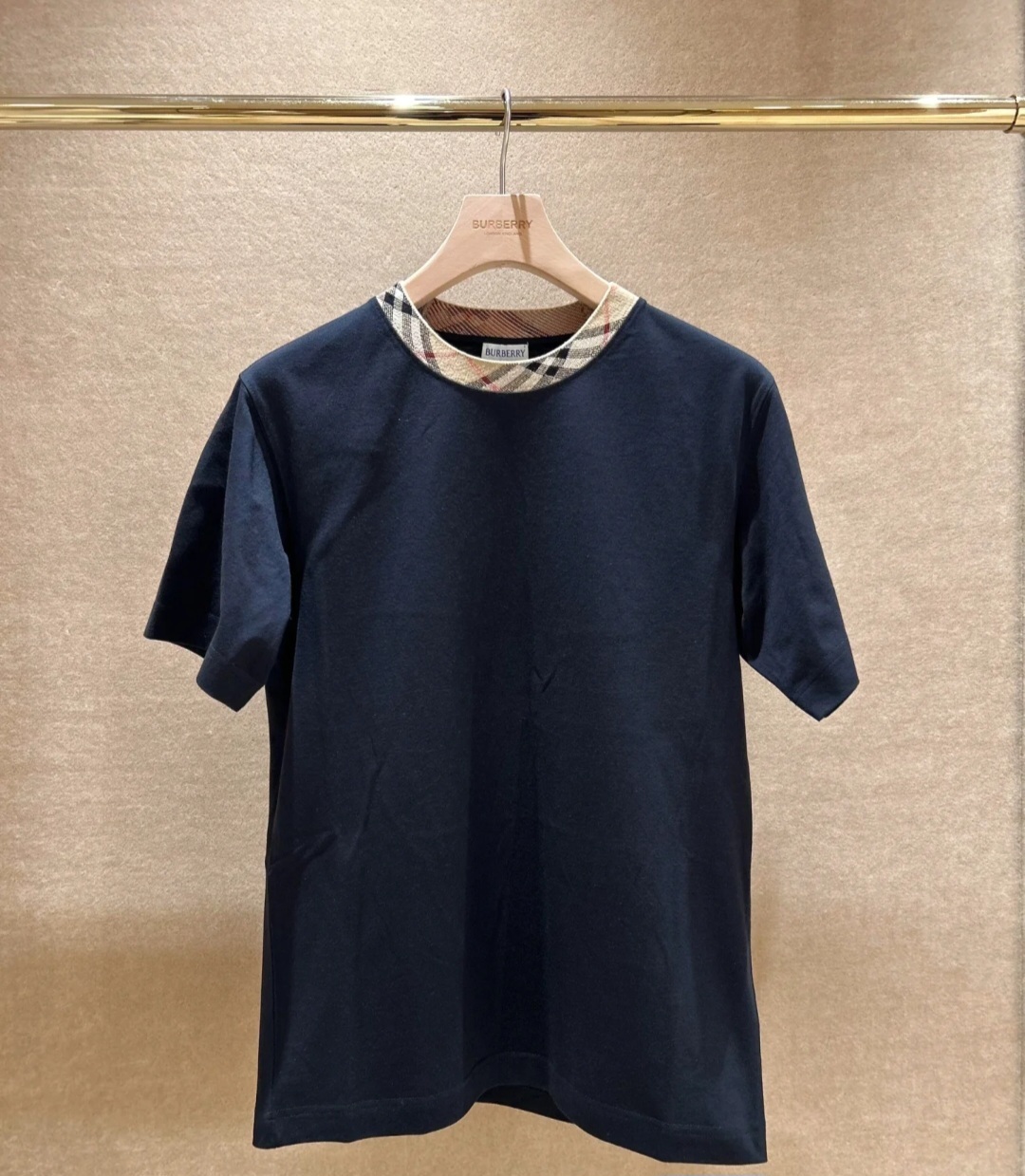 BBR 格仔領口 Tee