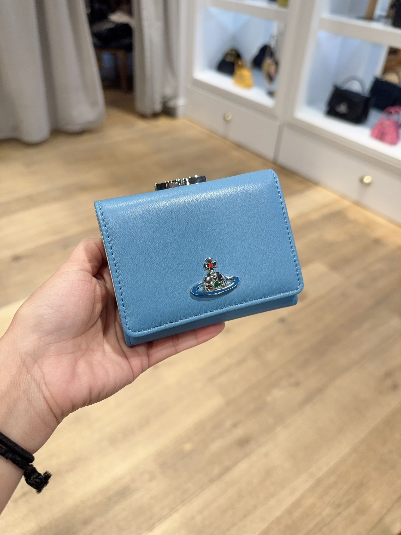 Vivienne Westwood Nappa Small Frame wallet blue