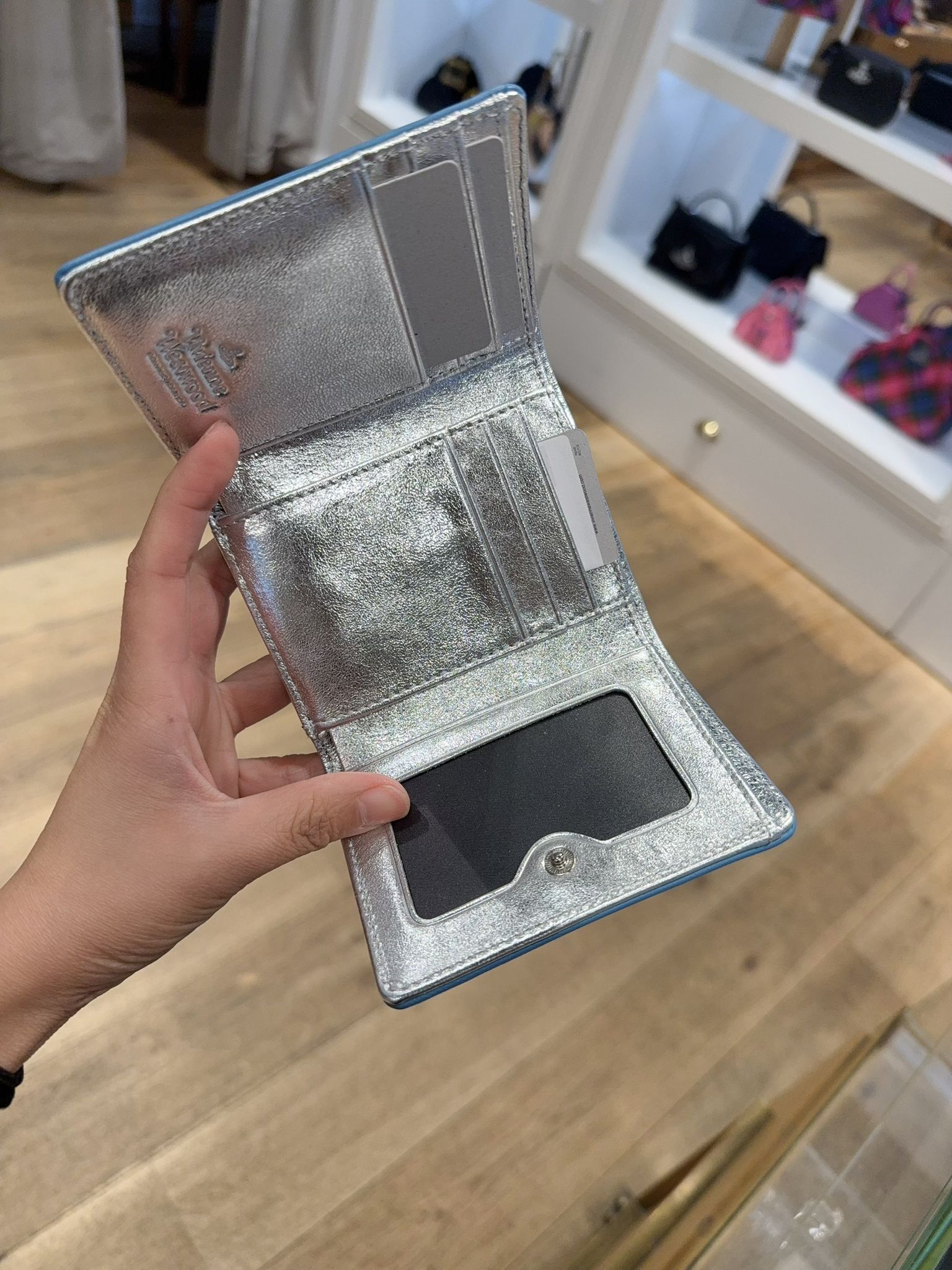 Vivienne Westwood Nappa Small Frame wallet blue