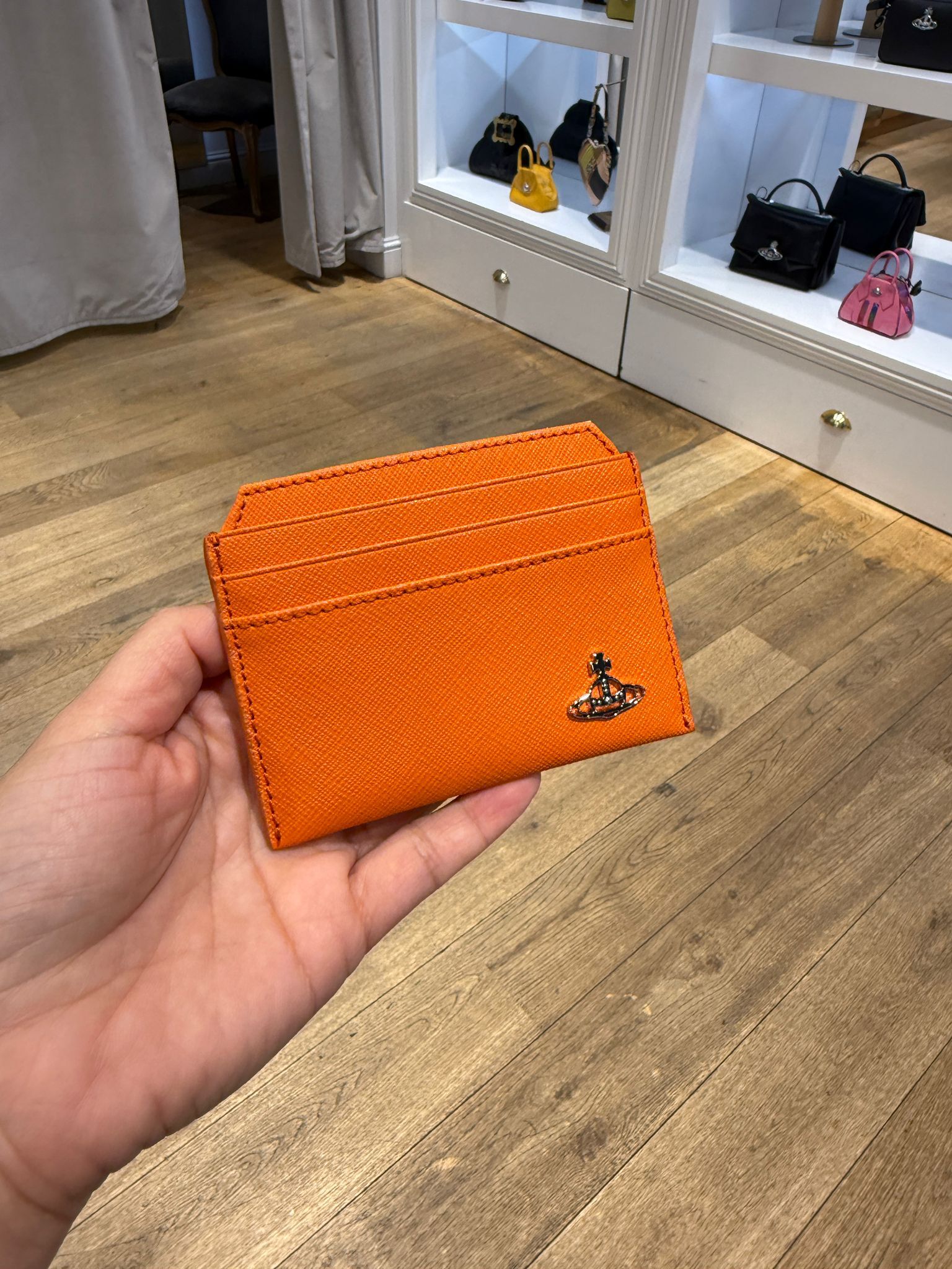 Vivienne Westwood Men Slim credit card holder orange