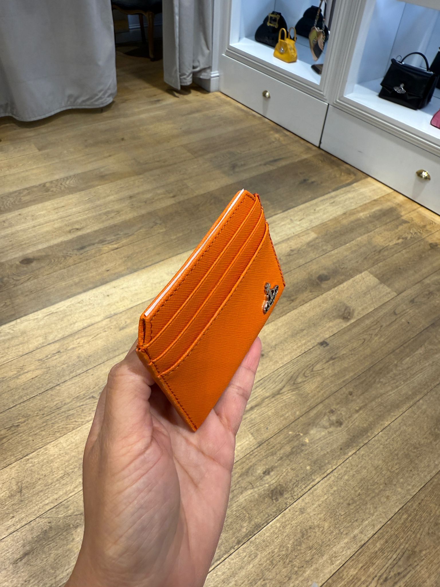 Vivienne Westwood Men Slim credit card holder orange