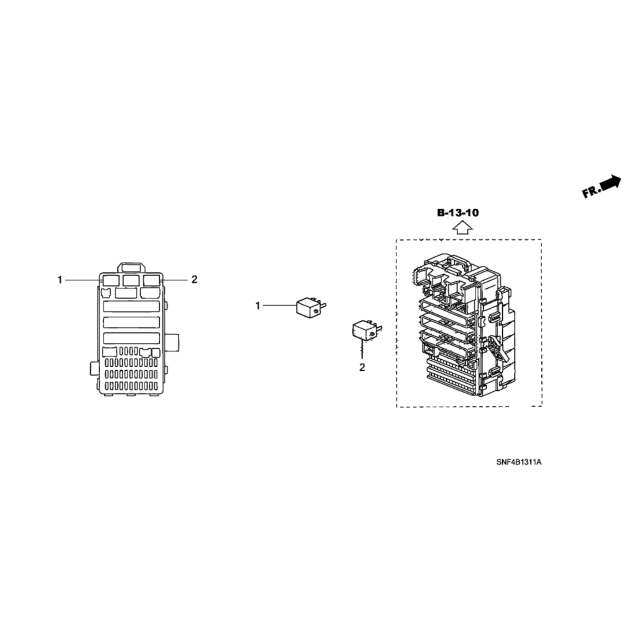 HONDA 原廠部品 CIVIC8 1.8 2006~2011年 車內保險絲盒
