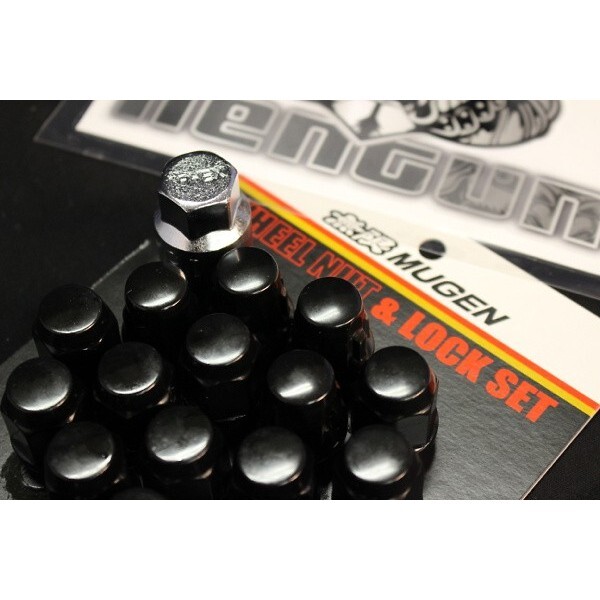 無限 MUGEN 鋁圈螺絲(防盜)黑色 M14 CIVIC TYPE R FK2 FK8 FL5